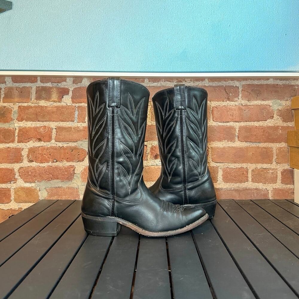 Vintage Double H Cowboy Men's Riding Boot, Size 8